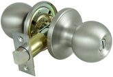 ProSource Privacy Lockset, Tubular Design, Stainless Steel